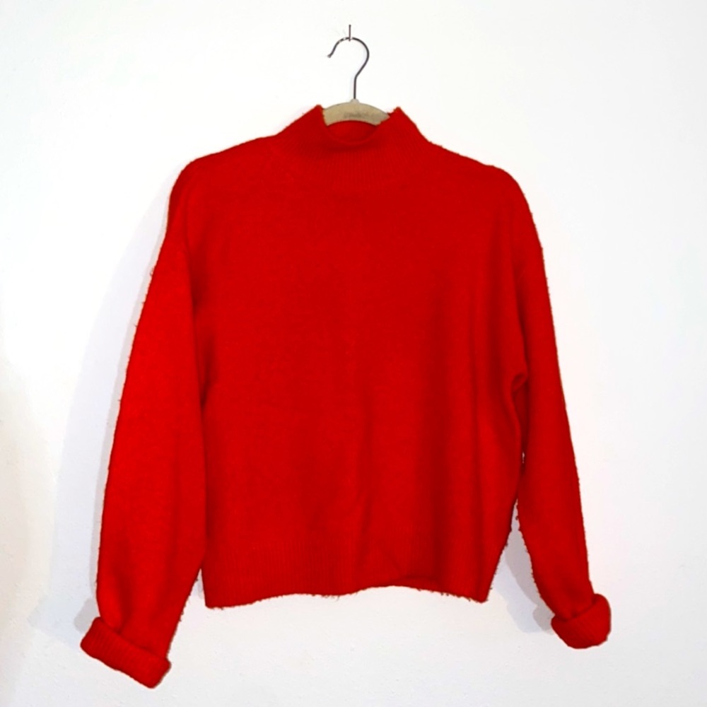 Orange neck sweater